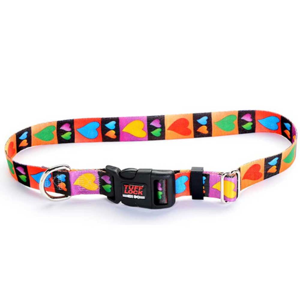 Tuff Lock Collar Hearts - Large