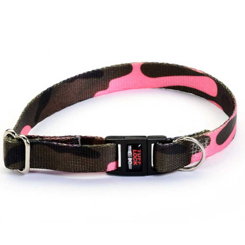 Tuff Lock Cat Collar - Camo Pink