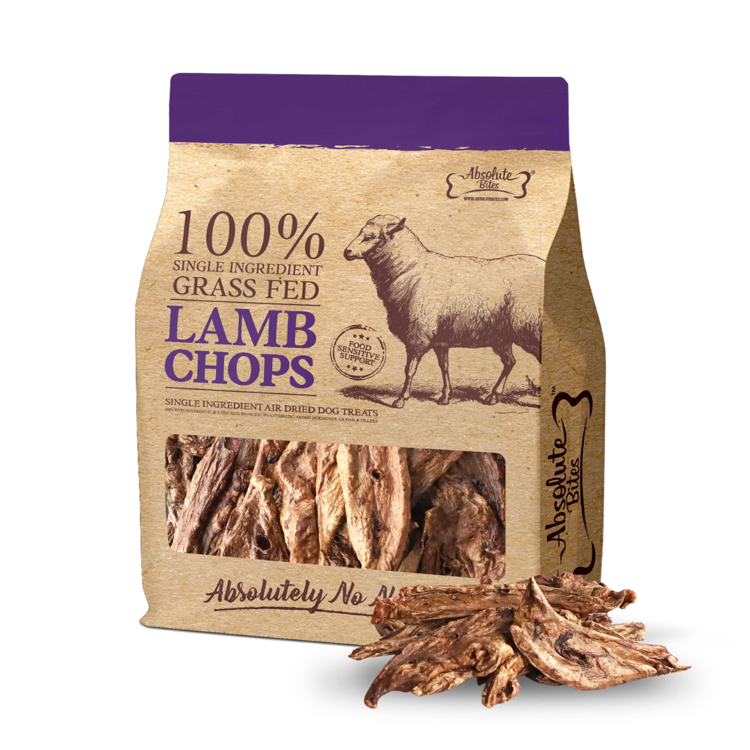 Absolute Bites A-Dried Treats for Dogs - Lamb Chops 150g