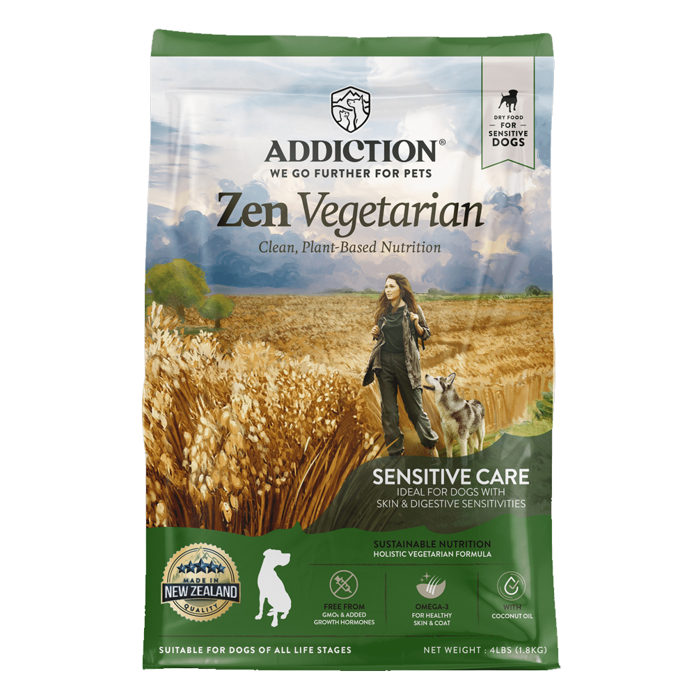 Addiction Zen Vegetarian Dry Dog Food 4 lb (1.4 kg)