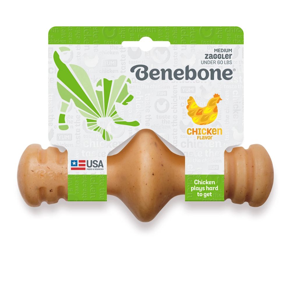 Benebone Zaggler Chicken Dog Toy M