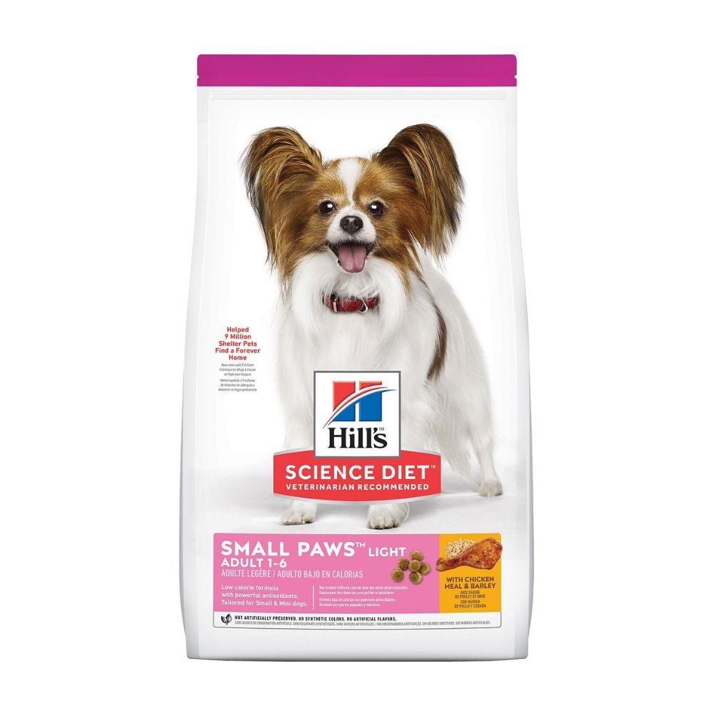 Hills Science Diet Adult Small Paws Light Dry Dog Food 1.5Kg