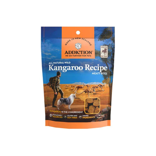 Addiction Meaty Bites Kangaroo Dog Treats 4 oz (113g)