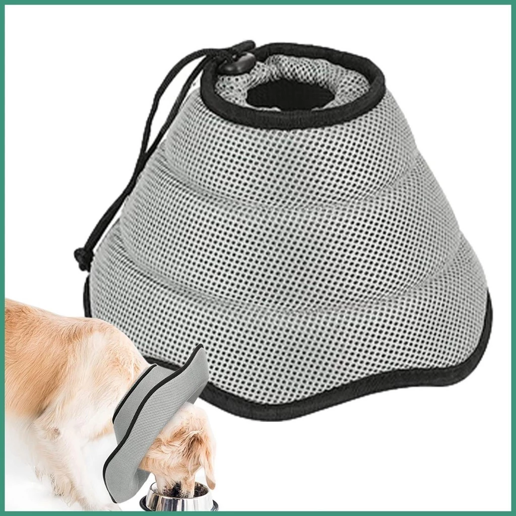 Wiggles Dog Cone Collar Breathable Anti-Licking S