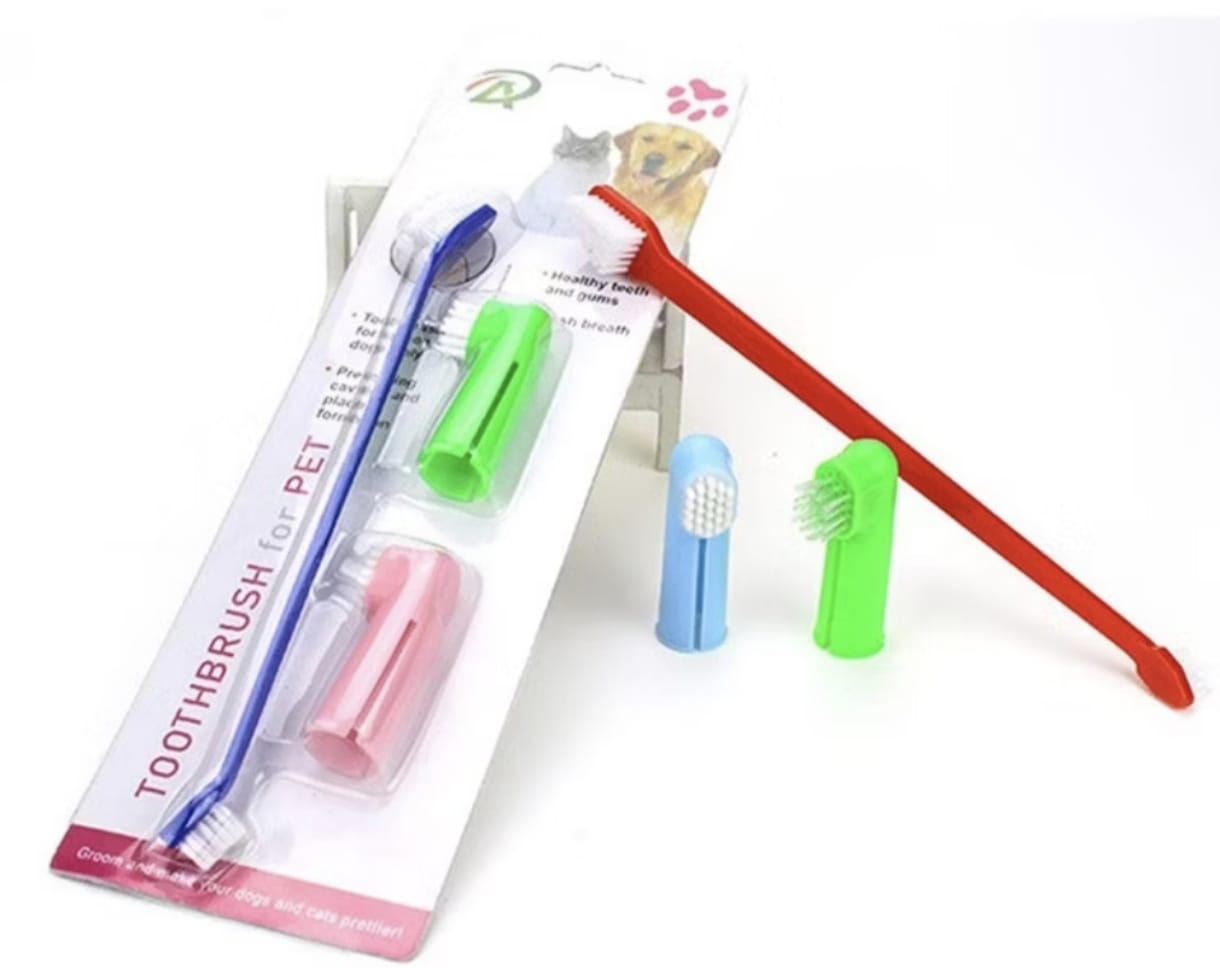 Wiggles Toothbrush Three-piece suite for Dog & Cat