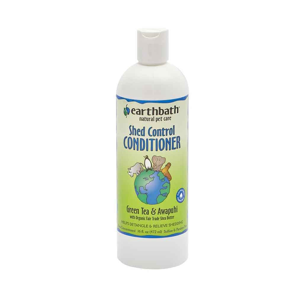 Earthbath Shed Control Conditioner for All Animals with Green Tea & Awapuhi 16 oz