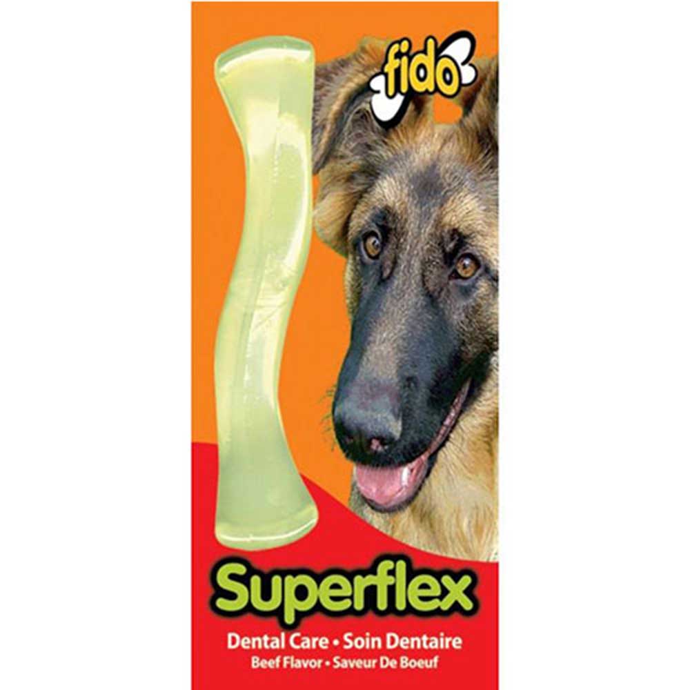 Fido Superflex Bone Beef Chew Toy for Dogs - Large (22cm)