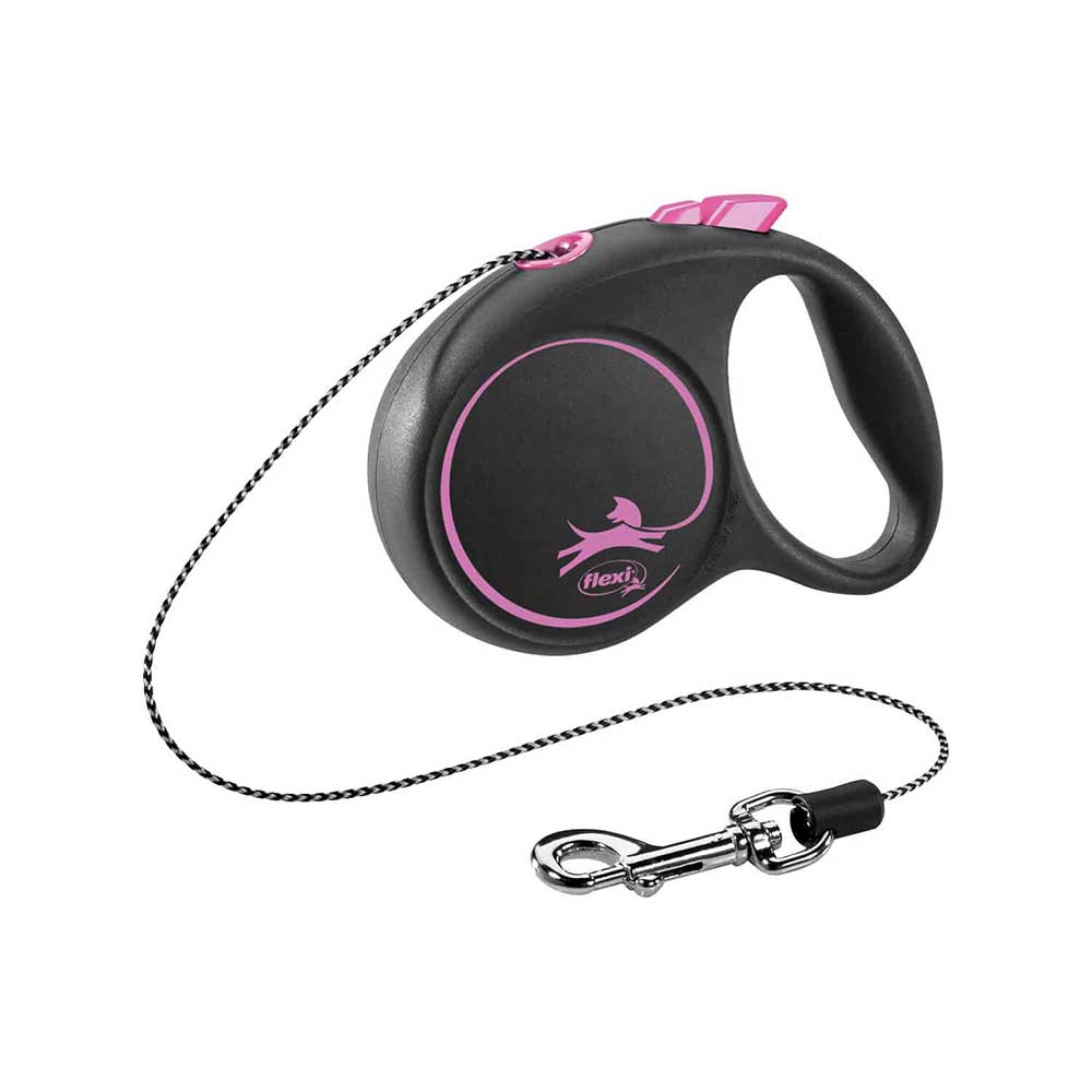 Flexi Black Design Cord 5m S Pink