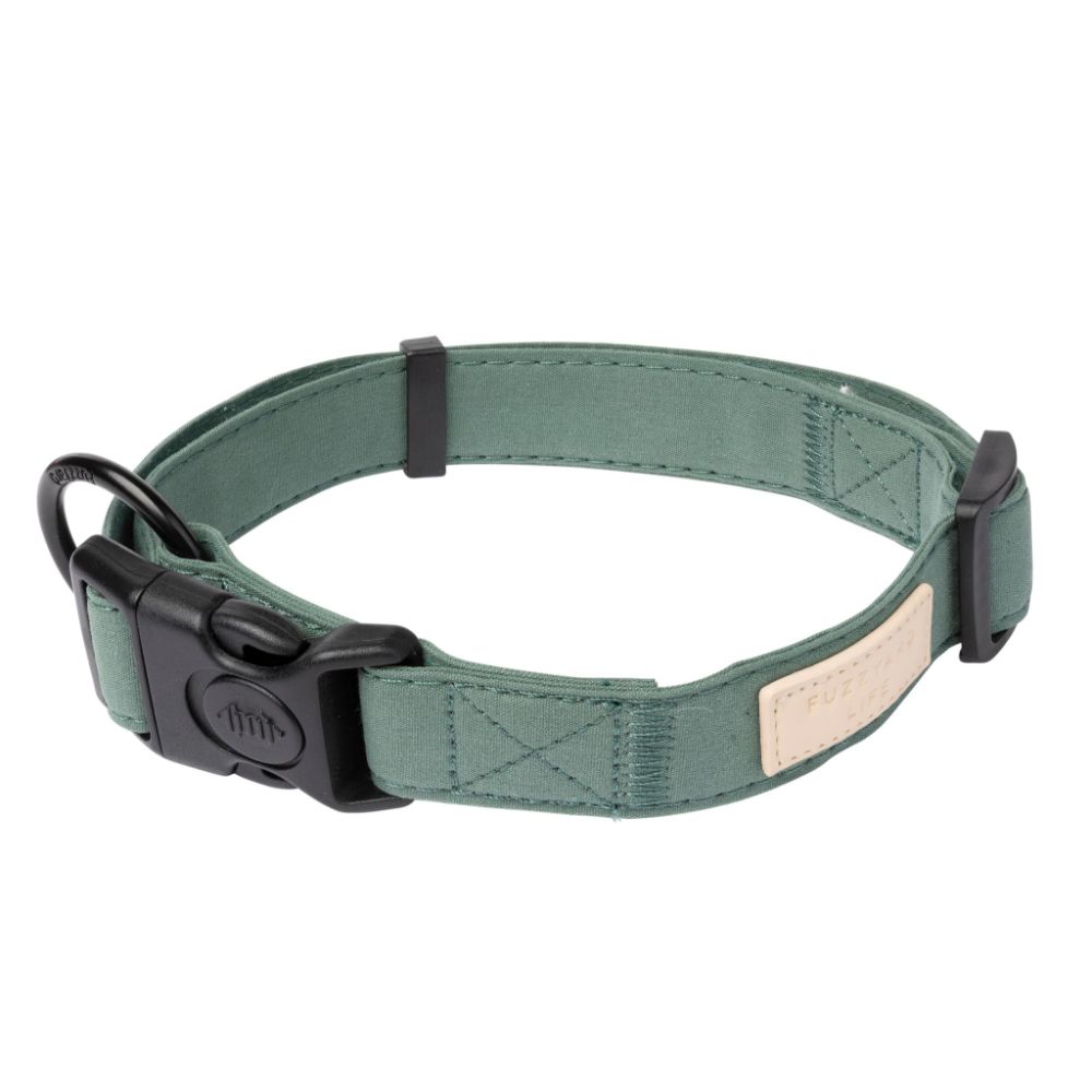 FuzzYard Life Dog Collar Myrtle Green L