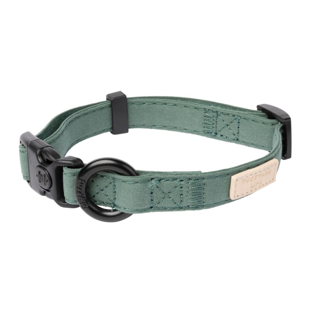 FuzzYard Life Dog Collar Myrtle Green S