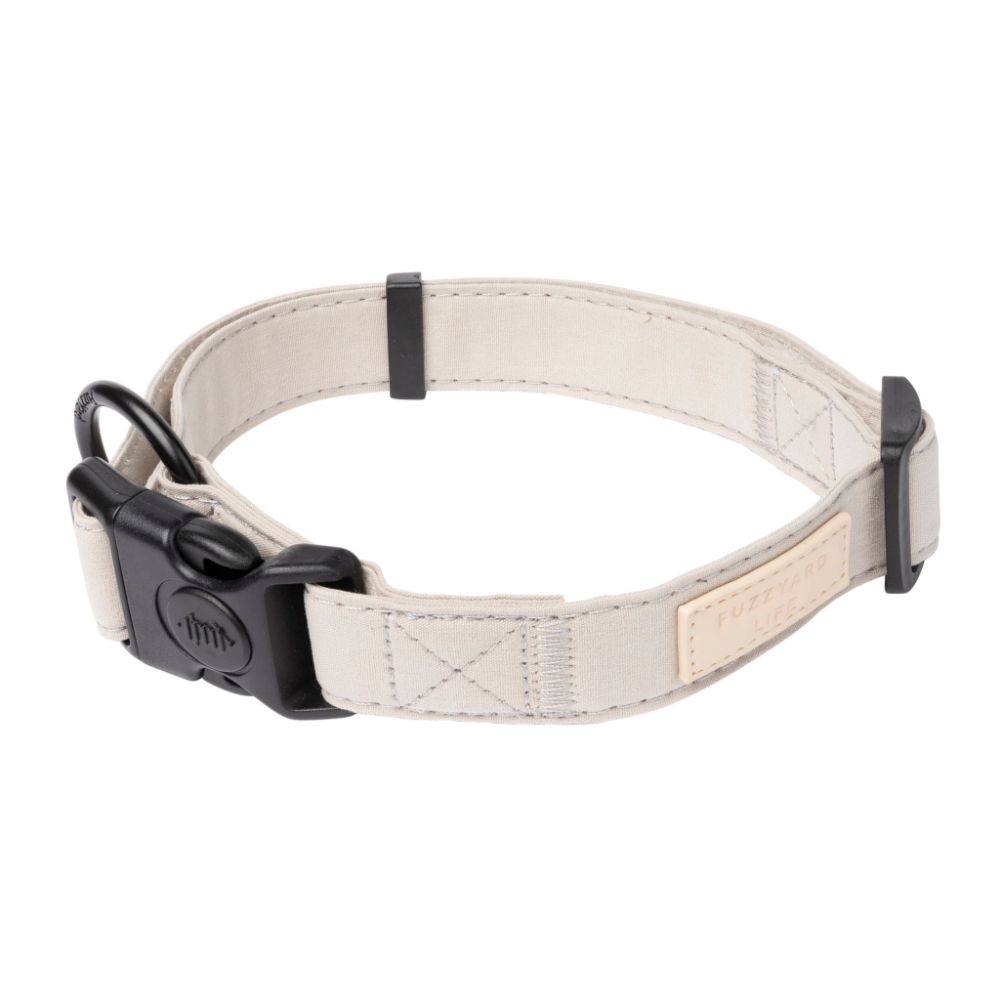 FuzzYard Life Dog Collar Sandstone L