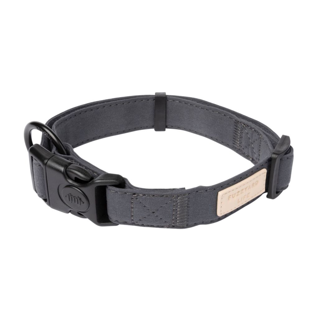 FuzzYard Life Dog Collar Slate Grey L