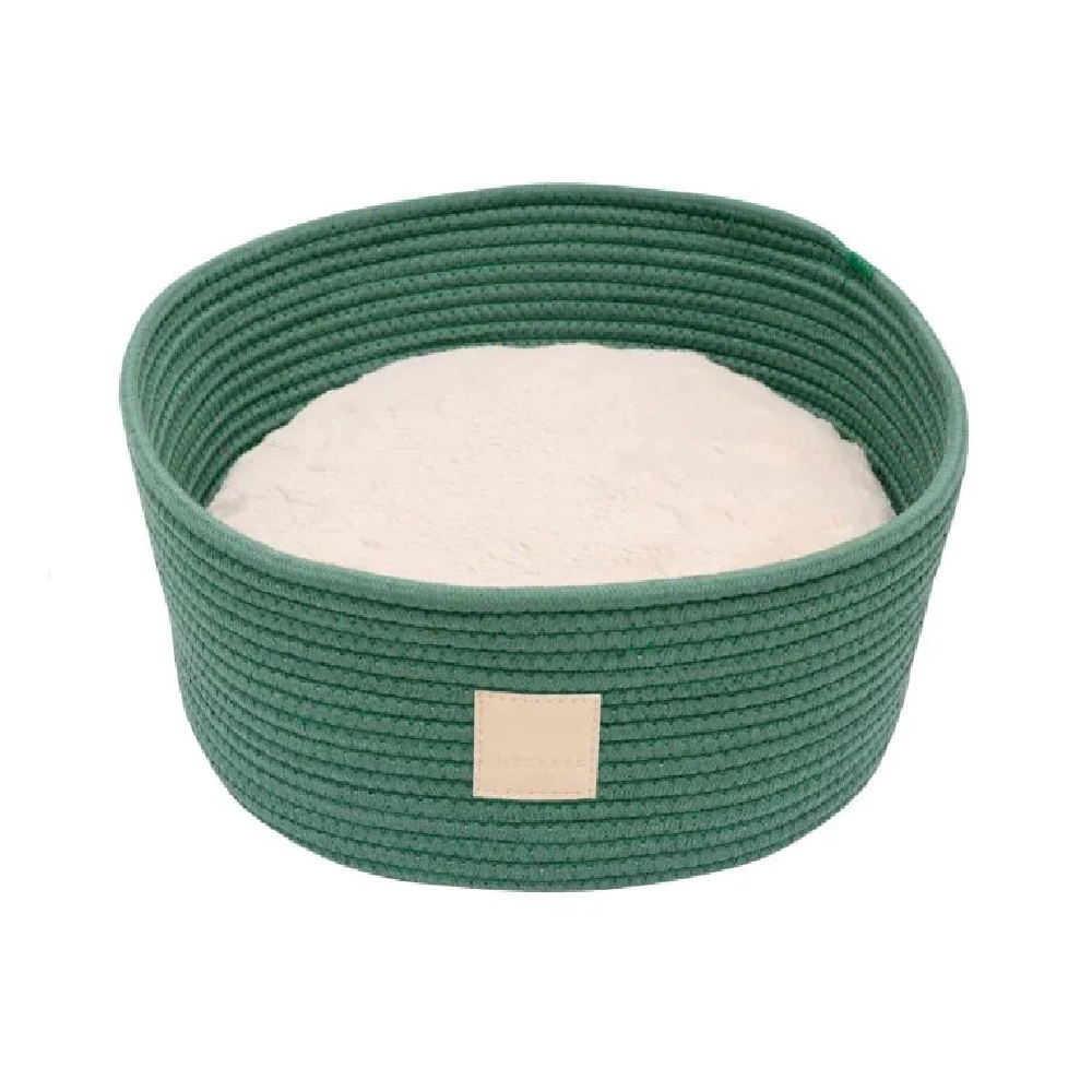 FuzzYard Life Rope Basket Pet Bed - Myrtle Green