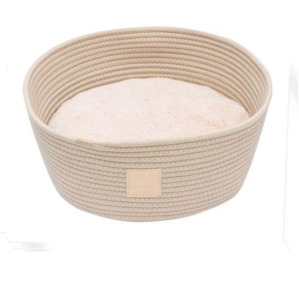 FuzzYard Life Rope Basket Pet Bed - Sandstone