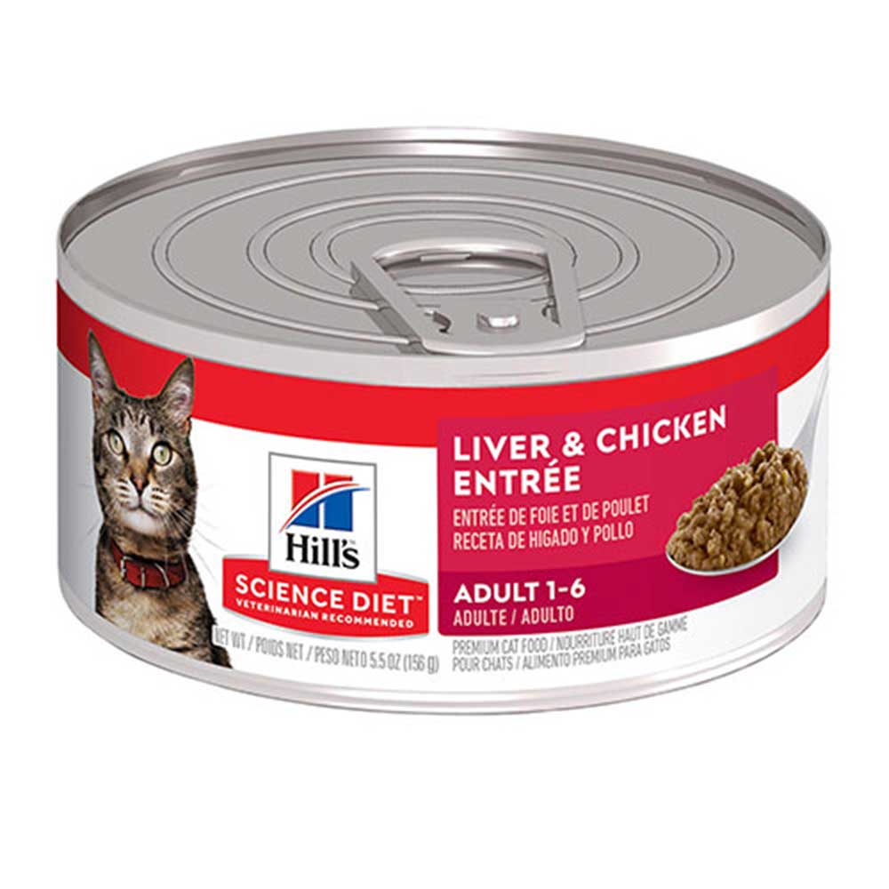 Hills Science Diet Liver And Chicken Entree Adult Canned Cat Food