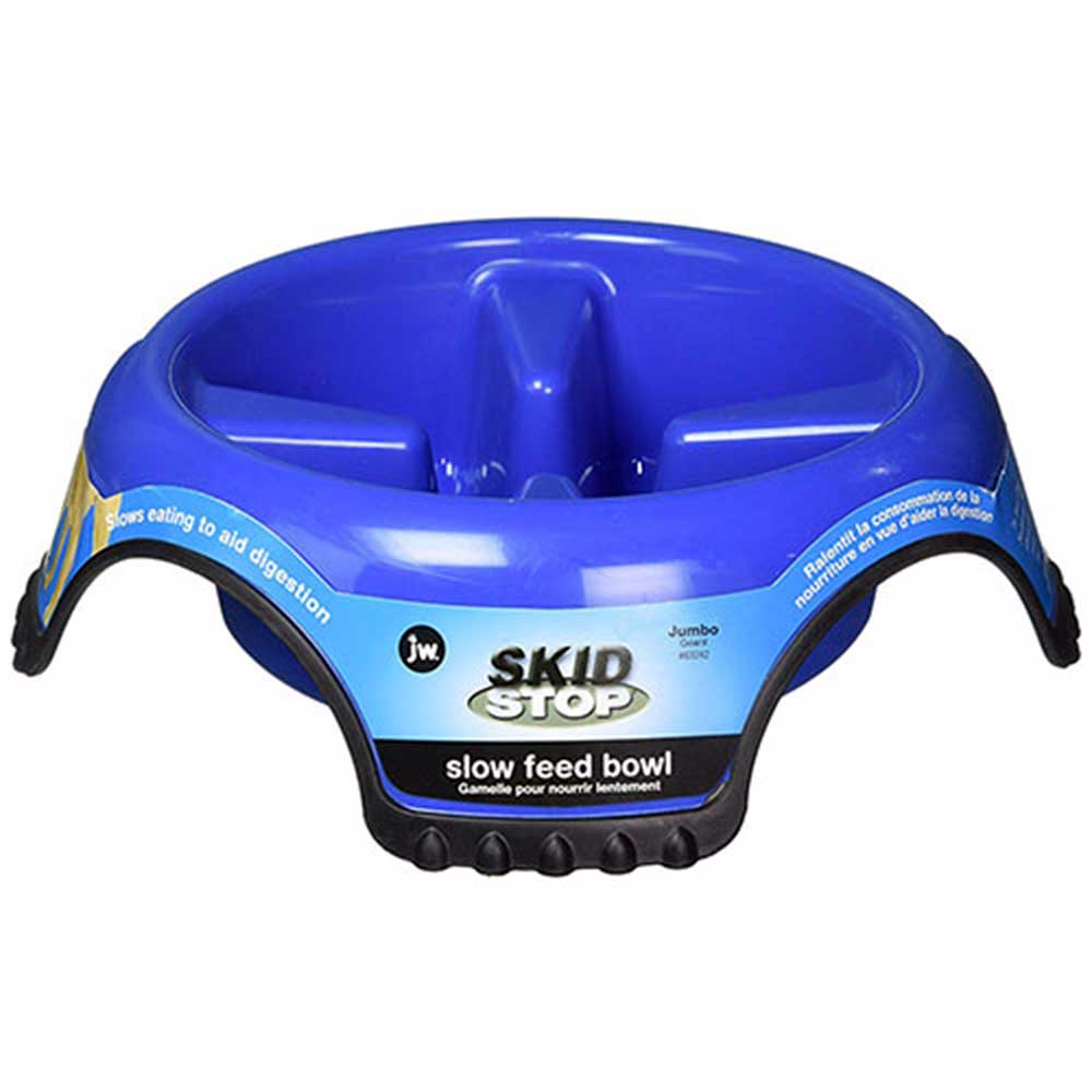 JW Skid Stop Slow Feed Bowl For Dogs, Jumbo
