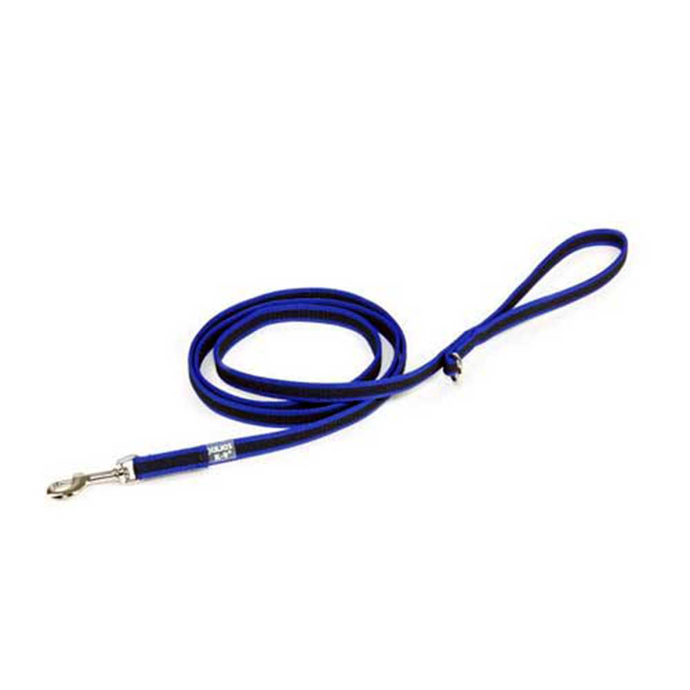 J-K9 C&G Leash Blue-Grey W(1/8"-14mm)xL(4ft/1.8 m)w/Handle,Max 66lb/30 kg