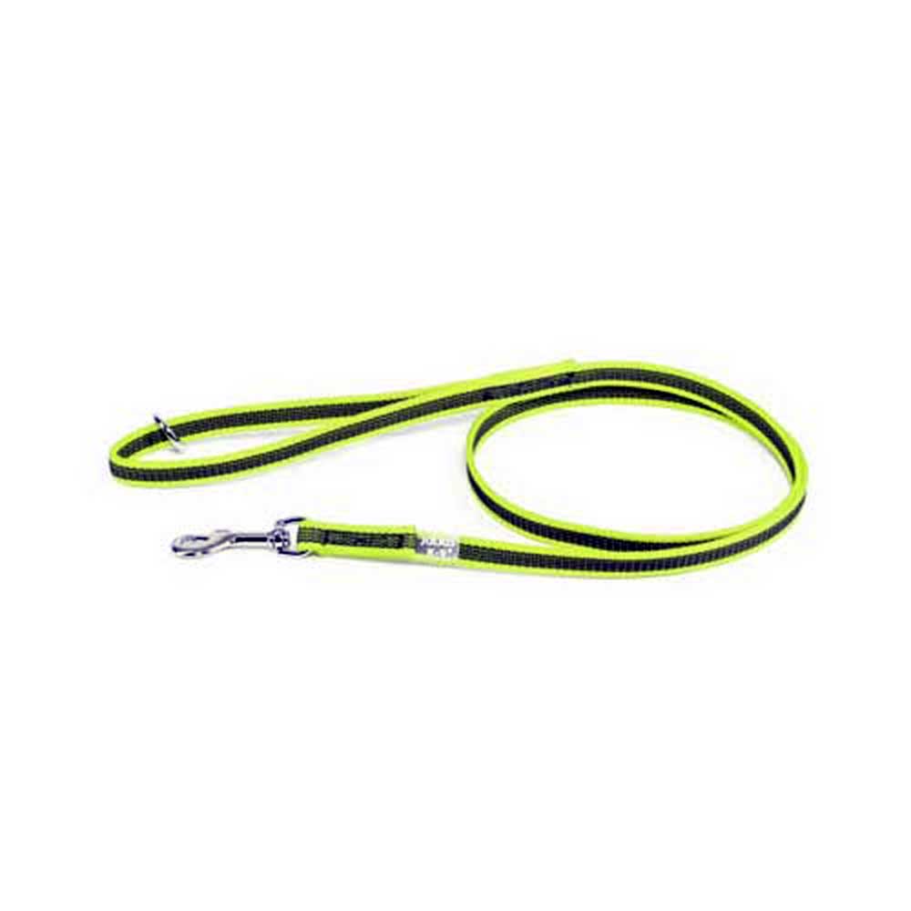 J-K9 C&G Leash Neon-Grey W(1/2"/14mm)xL(4ft/1.2 m)w/Handle&O-ring,Max 66lb/30kg