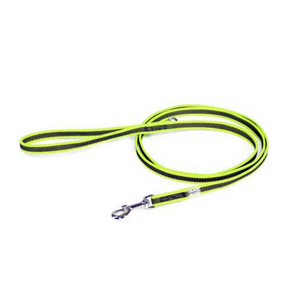 J-K9 C&G Leash Neon-Grey W(1/8"-14mm)xL(4ft/1.8 m)w/Handle,Max 66lb/30 kg