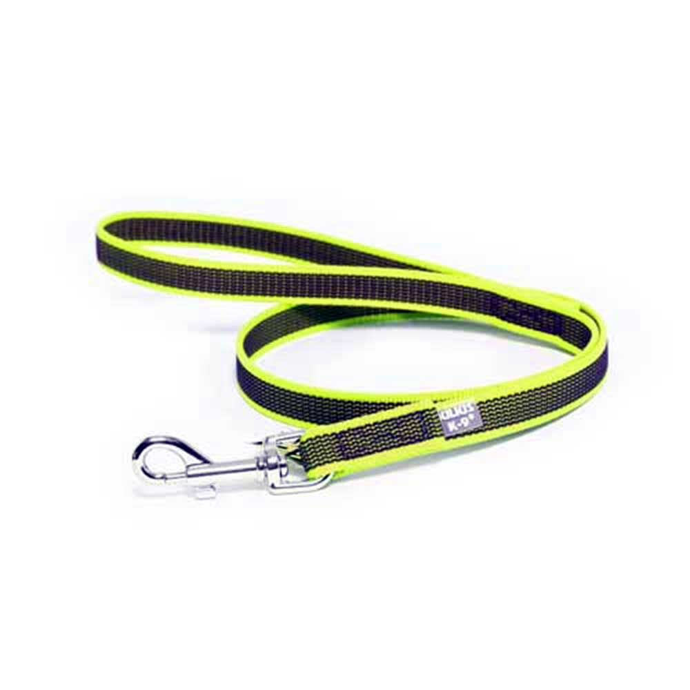 J-K9 C&G Leash Neon-Grey W(0.7"/20mm)xL (3ft / 1 m)w/Handle,Max 110lb/ 50 kg