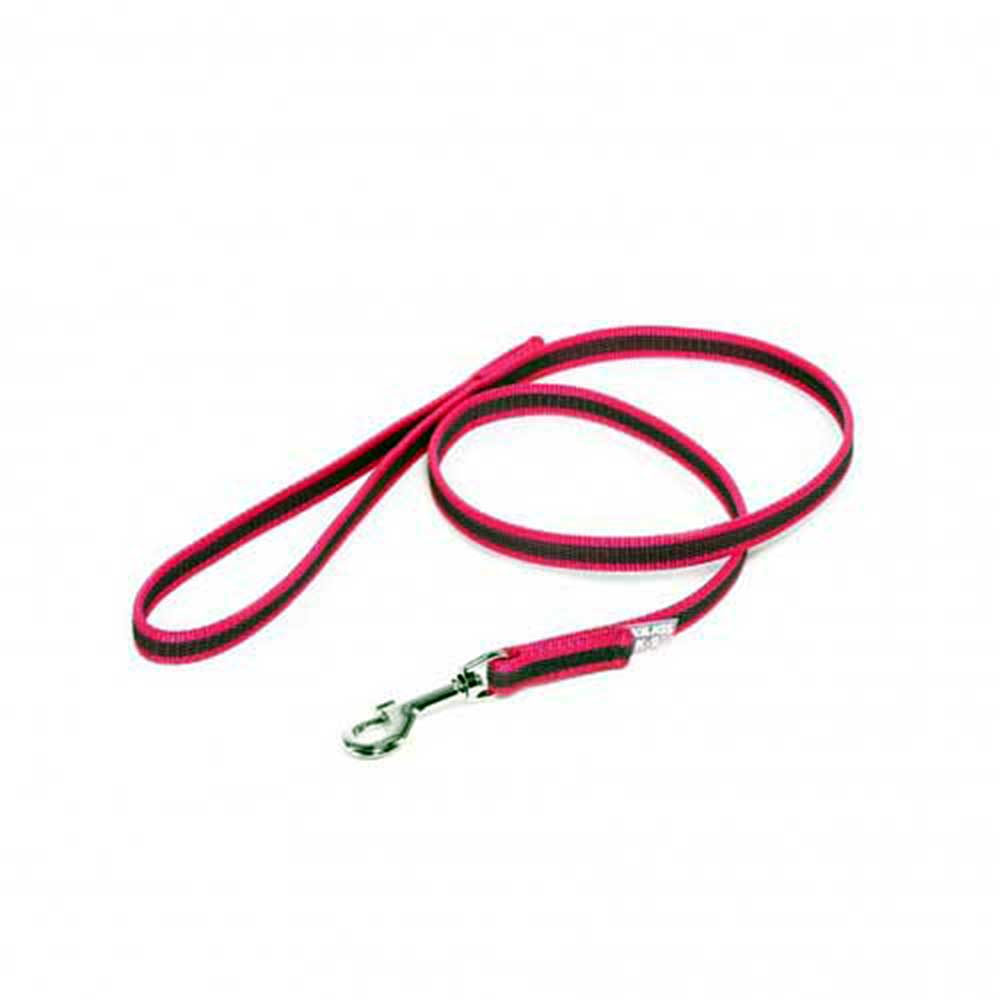 J-K9 C&G Leash Pink-Grey W(1/2"/14mm)xL (3ft/ 1 m)w/Handle,Max 66lb/30 kg