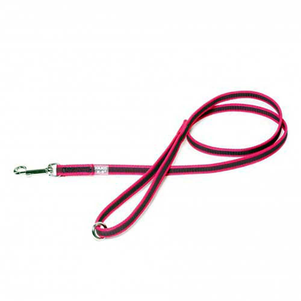 J-K9 C&G Leash Pink-Grey W(1/2"/14mm)xL (4ft / 1.2 m)w/Handle&O-ring, Max 66lb/30kg