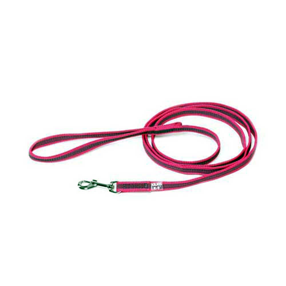 J-K9 C&G Leash Pink-Grey W(1/2"/14mm)xL (6.5ft / 2 m)w/Handle,Max 66lb/30 kg
