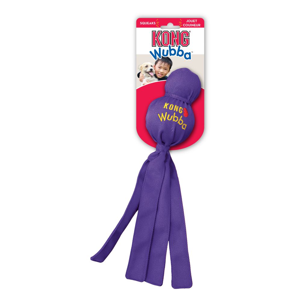 Kong Wubba Dog Toy Purple Large