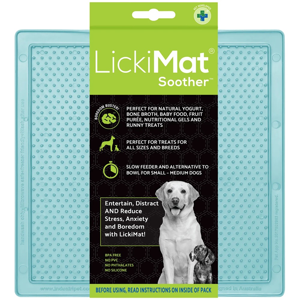 LickiMat Soother Treat Mat For Dogs & Cats Mint