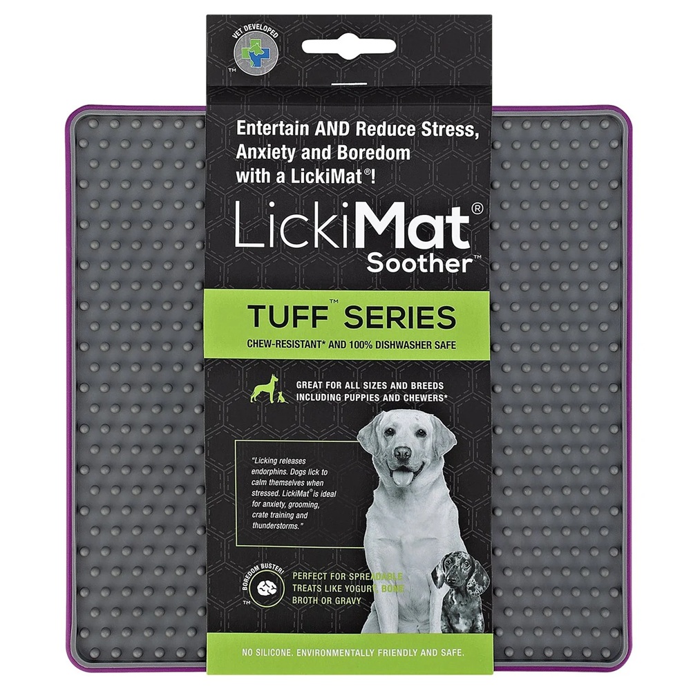 Lickimat TUFF Soother Purple Dog