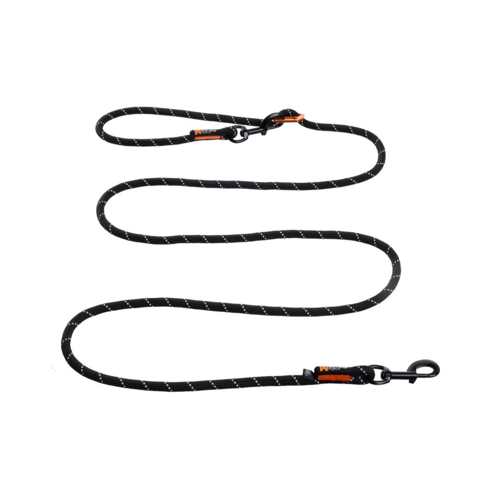 Non-Stop Unisex Adjustable Rock Leash For Dogs 2.5m Black