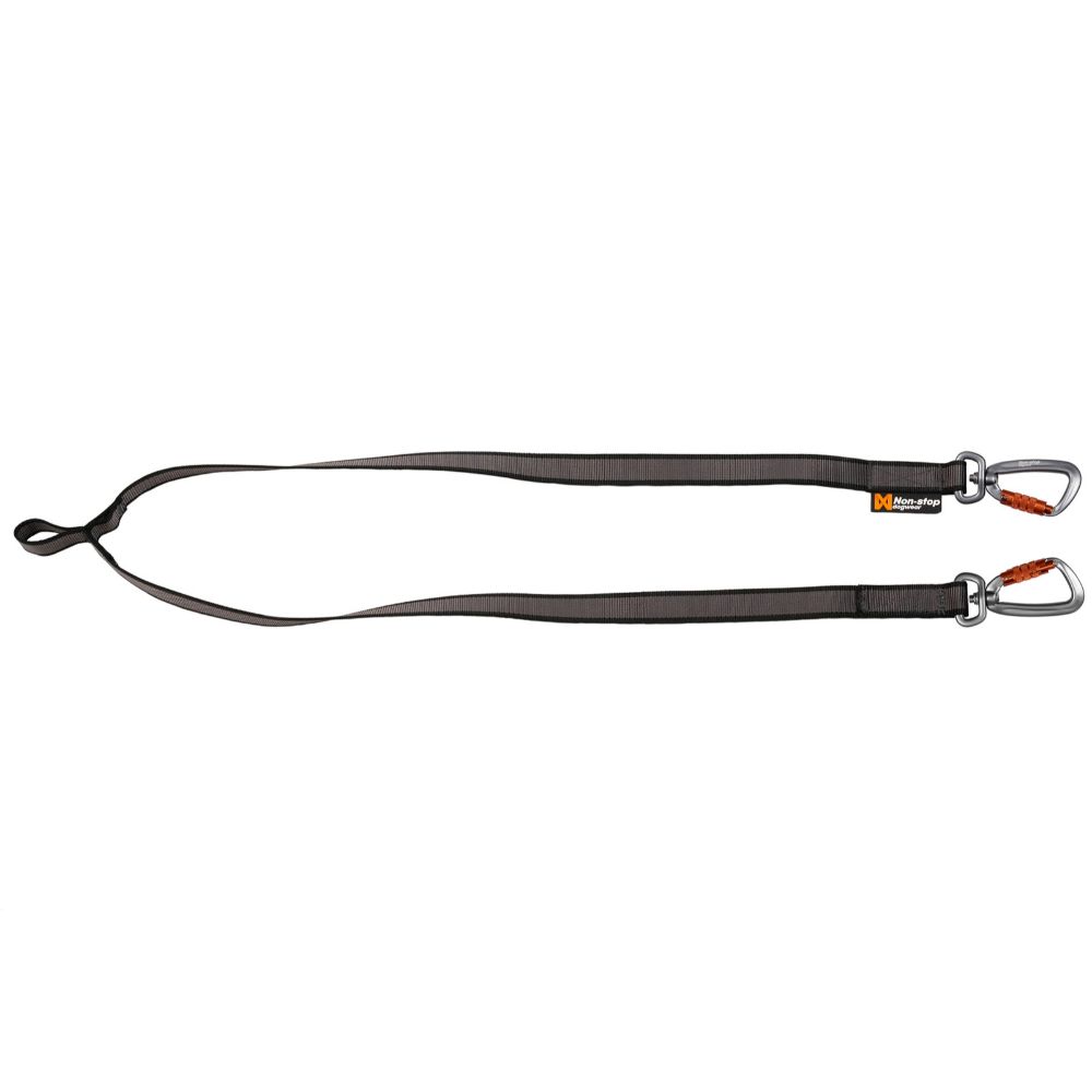 Non-Stop Unisex Touring Double Leash For Dogs Black/Grey