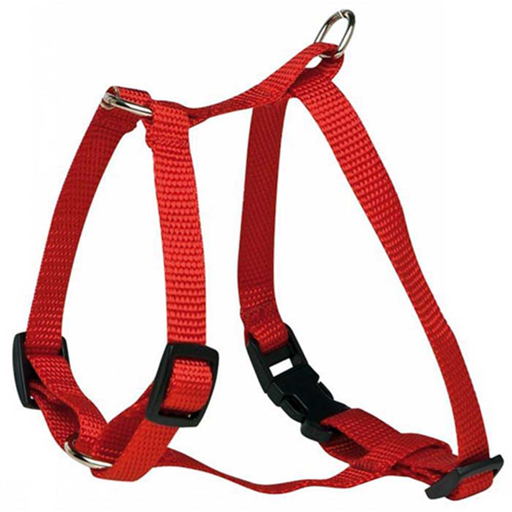 Prestige Nylon Harness For Small Dog Adjustable 1/2" Red 9-14" (23-36cm)