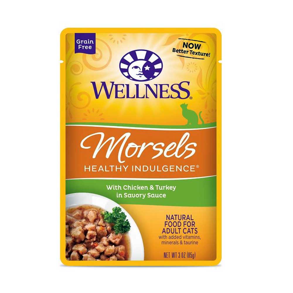 Wellness Healthy Indulgence Morsels, Chicken & Turkey Wet Cat Food