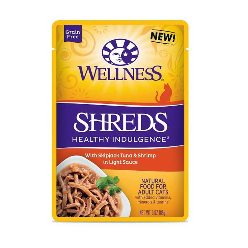 Wellness Shreds Healthy Indulgence® With Tuna & Shrimp In Light Sauce For Cat