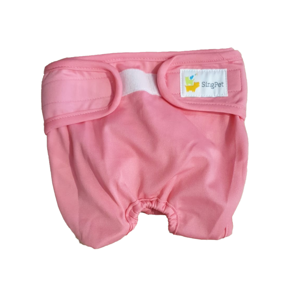 Wiggles Washable Diaper Female - Pink XL