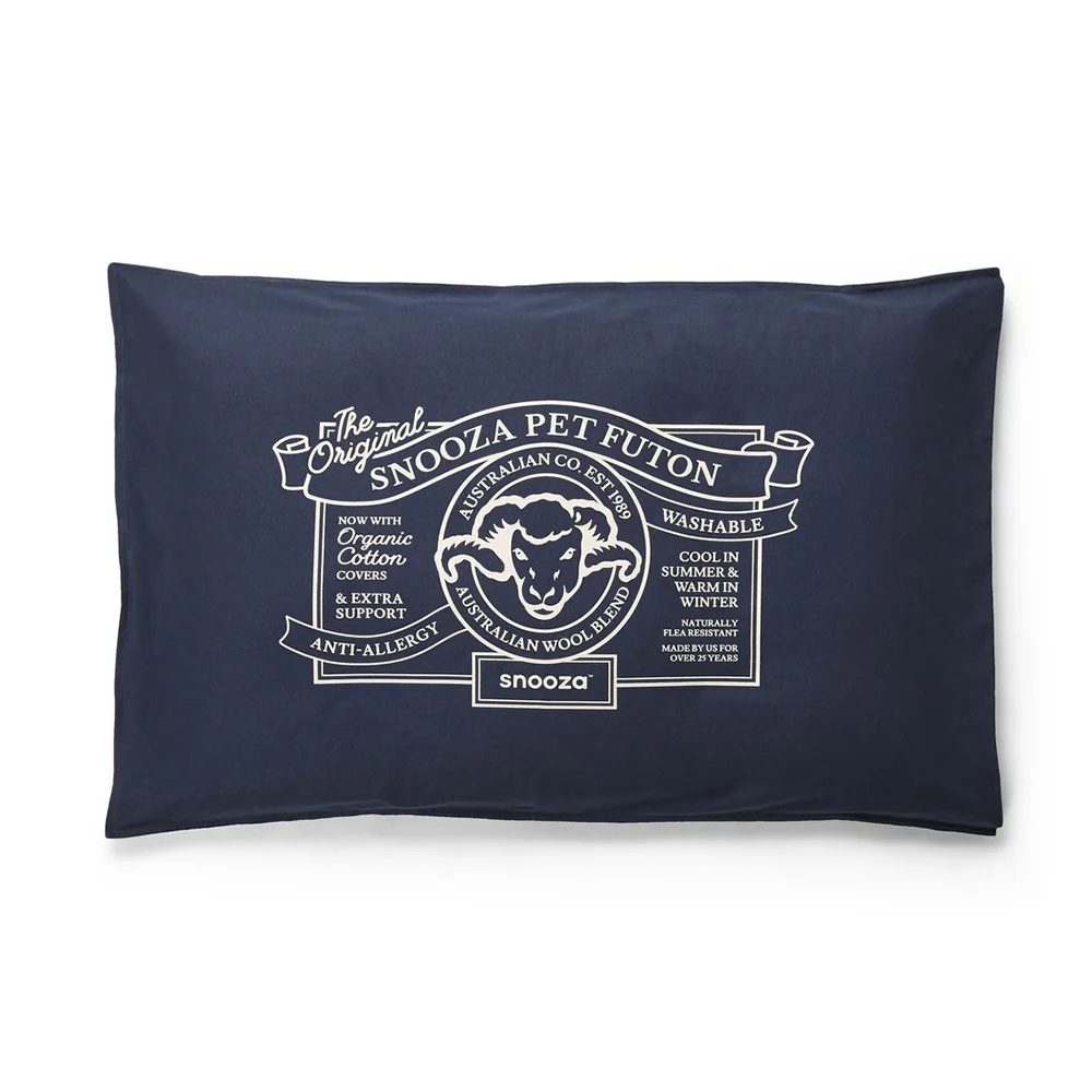 Snooza Organic Pet Futon Blue Mighty
