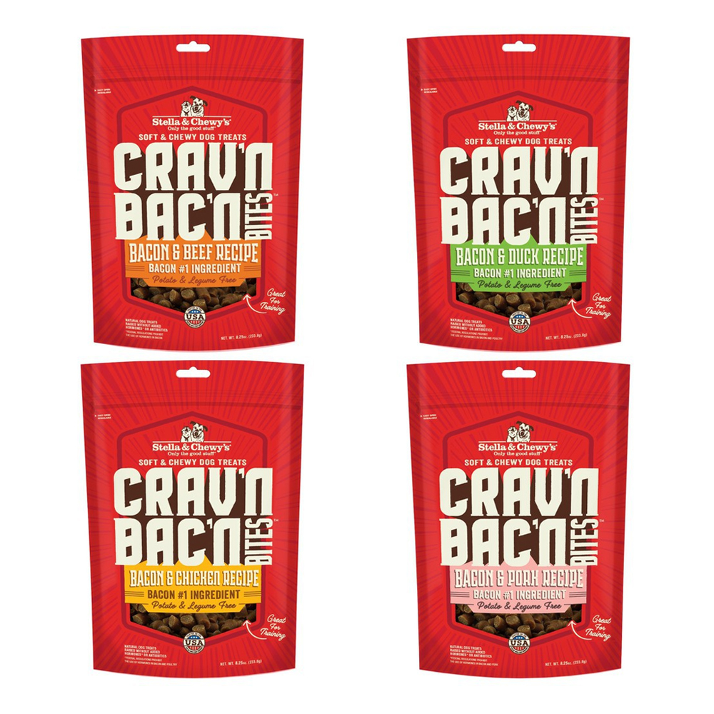 Stella CRAV'N BAC'N Bites Dog Treats