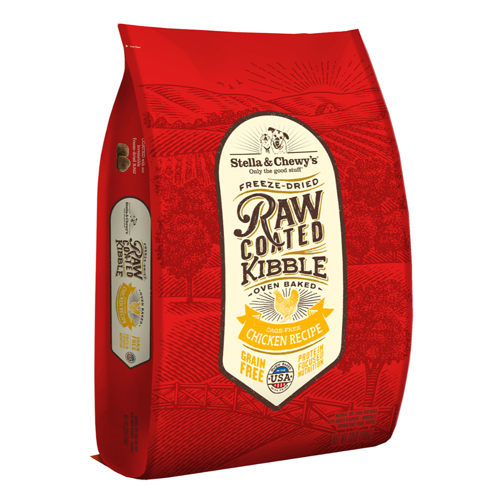 Stella & Chewy's Cage Free Chicken Oven Baked Raw Coated Kibble 22 lb (10 kg)