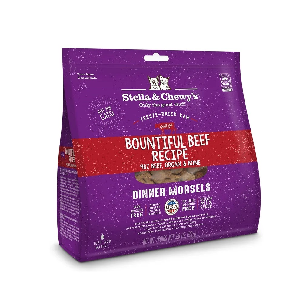 Stella & Chewy's Freeze-Dried Cat Dinner Morsels - Bountiful Beef 8oz