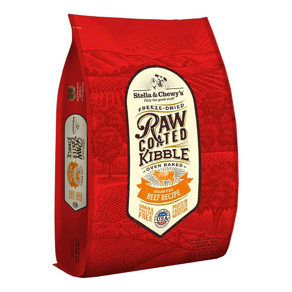 Stella & Chewy's Oven Baked Raw Coated Kibble Grass-Fed Beef Recipe 22 lbs