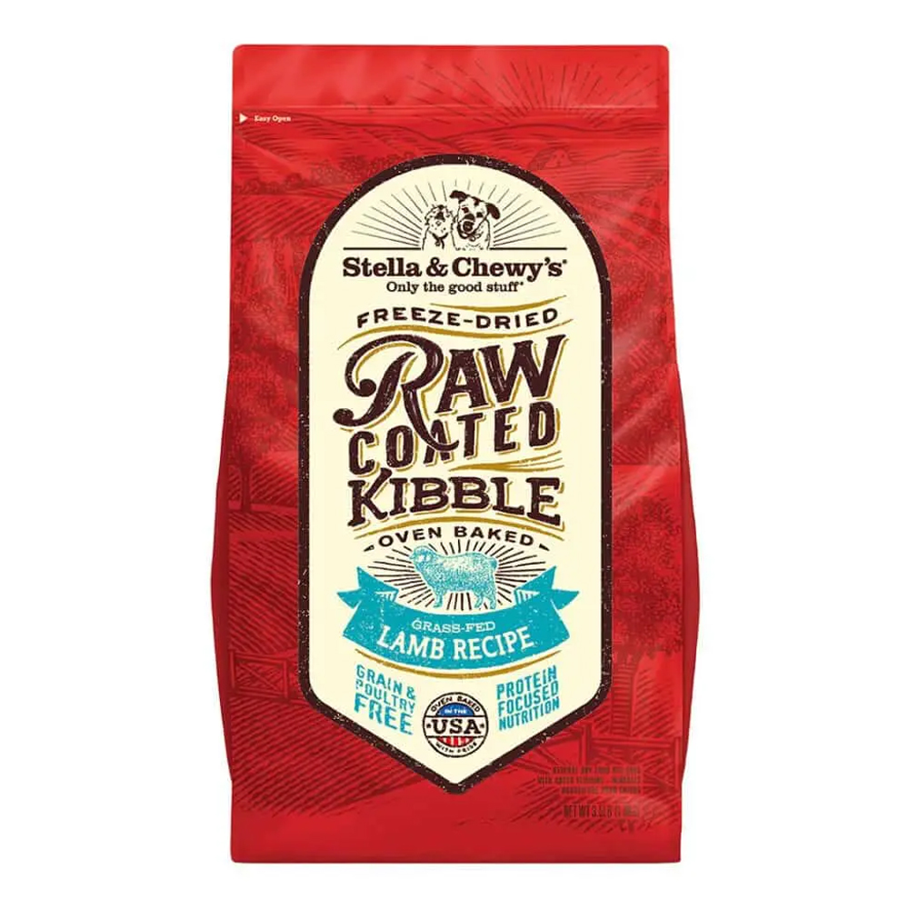Stella & Chewy's Oven Baked Raw Coated Kibble Grass-Fed Lamb Recipe 3.5 lbs