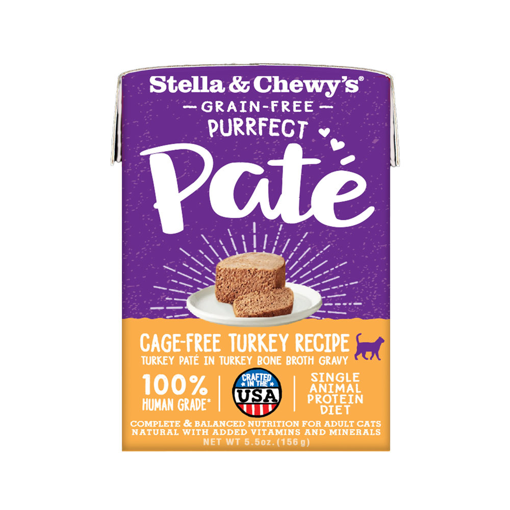 Stella & Chewy's Grain Free Purrfect Pate Cage Free Turkey Recipe For Cats