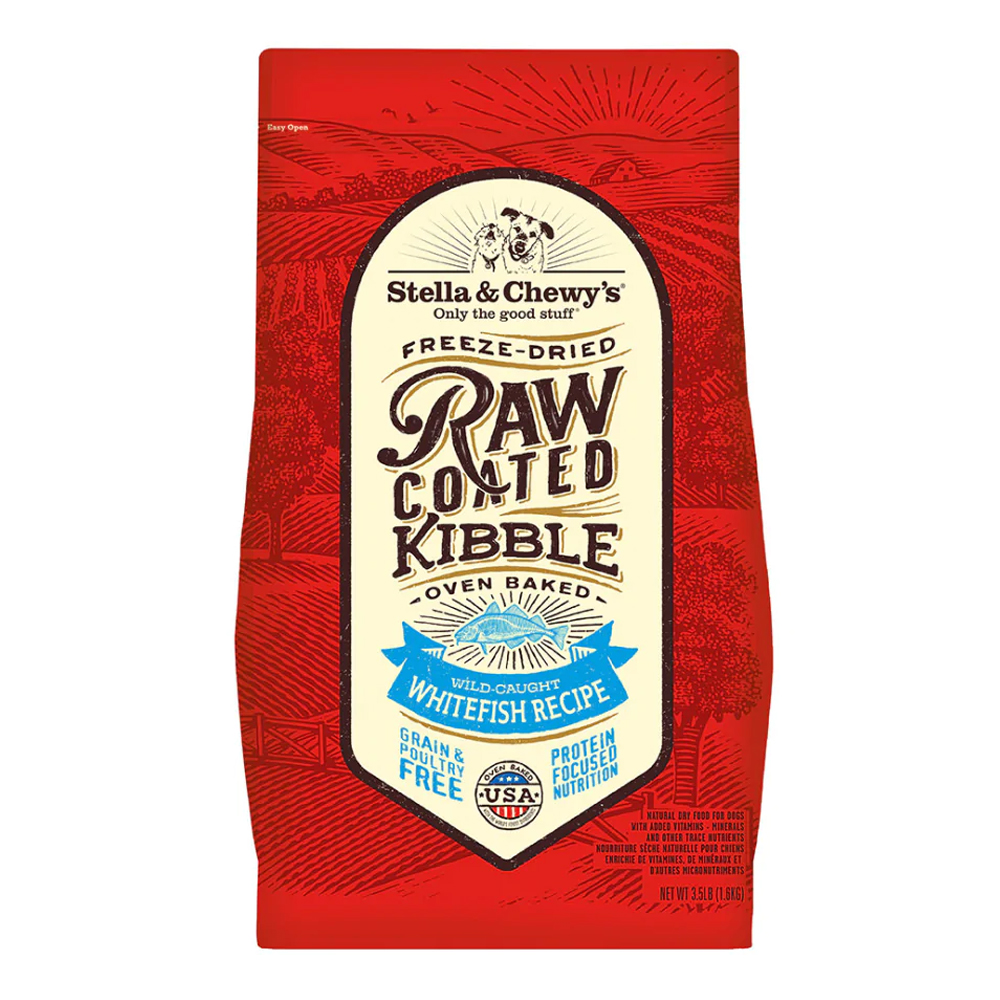 Stella & Chewy's Wild Caught Whitefish Oven Baked Raw Coated Kibble 3.5 lb (1.6 kg)