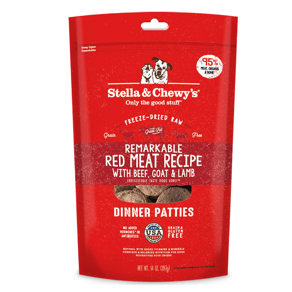 Stella & Chewy's Red Meat-Beef Goat & Lamb Freeze Dried 14 oz (397 gms)