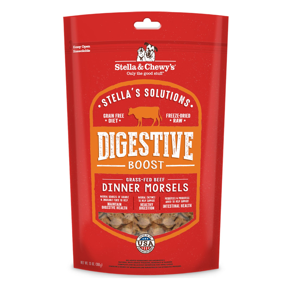Stella & Chewy's Stella's Solutions Digestive Boost Grass-Fed Beef Dinner Morsels 13 oz (368 gms)