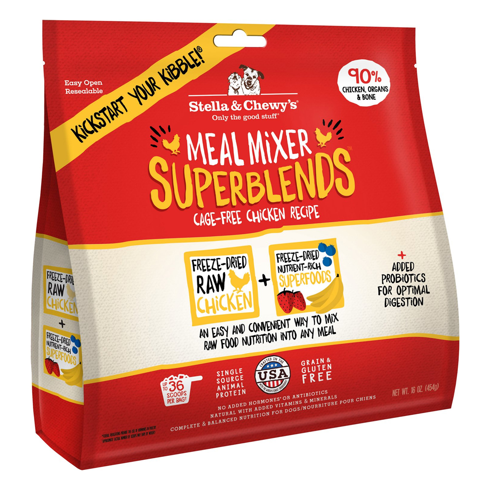 Stella and Chewy's Meal Mixer Superblends Cage Free Chicken Recipe For Dogs