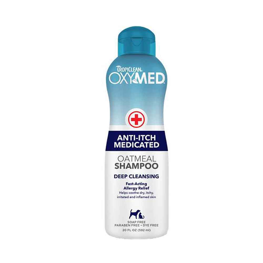 Tropiclean Oxymed Anti-Itch Medicated Oatmeal Shampoo For Dogs & Cats