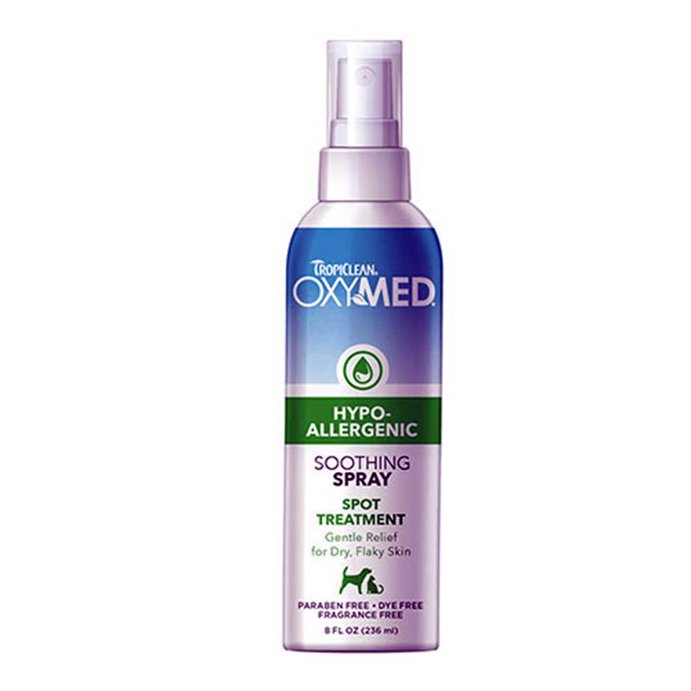 Tropiclean Oxymed Hypo-Allergenic Soothing Spray For Dogs & Cats