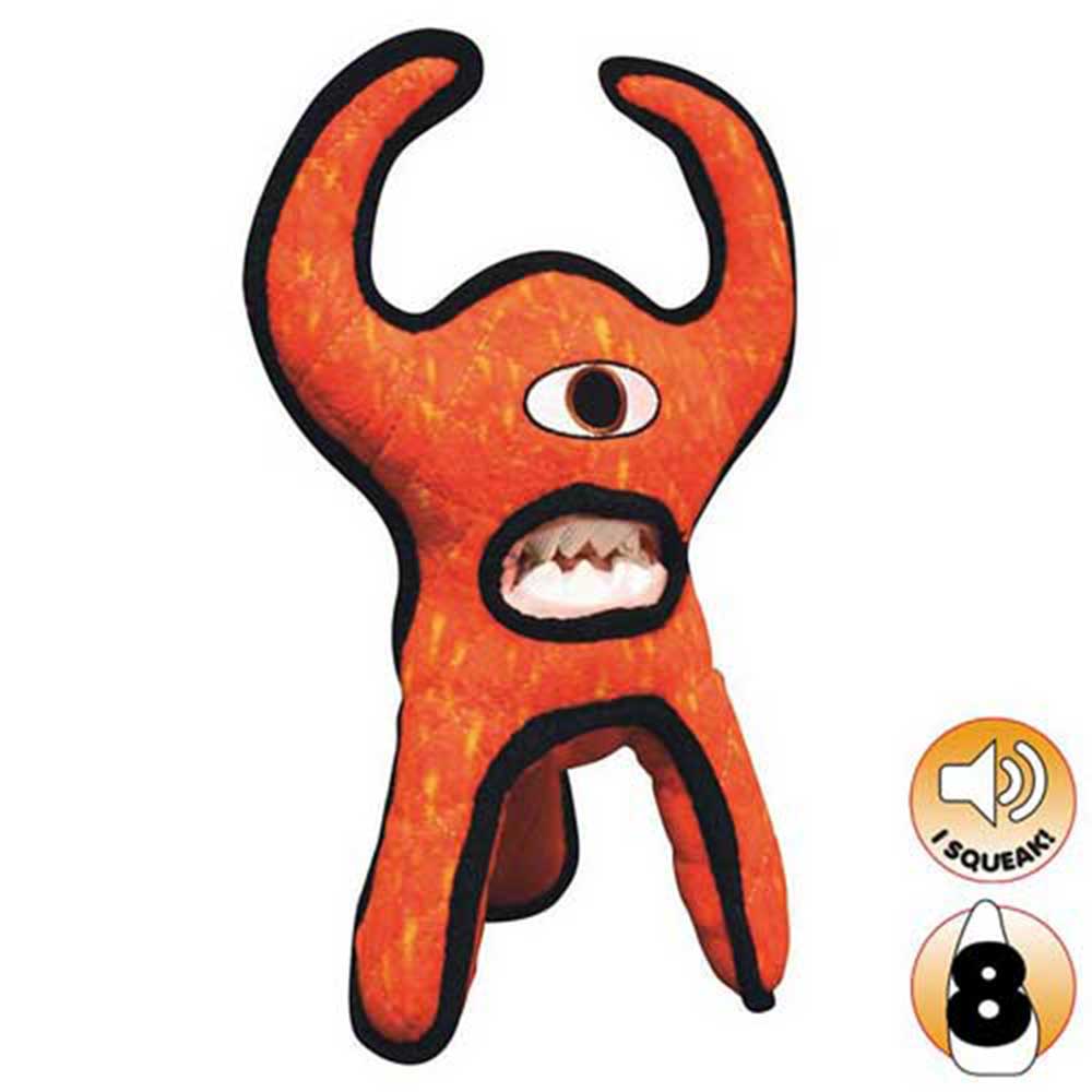 Tuffy Lieutenant Splock Alien Dog Toy (Red)